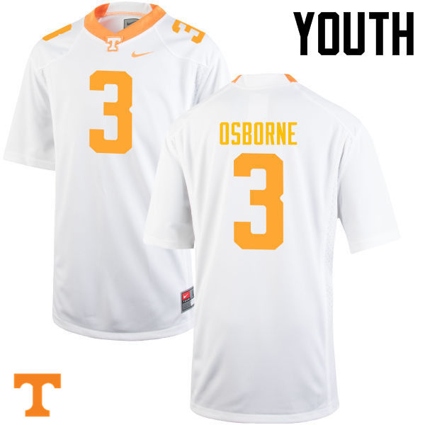 Youth #3 Marquill Osborne Tennessee Volunteers College Football Jerseys-White